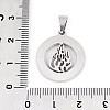201 Stainless Steel Rhinestone Enamel Pendants STAS-T073-57P-3