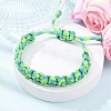 5Pcs 7 Inner Cores Polyester & Spandex Cord Braided Bracelets for Men Women BJEW-JB12571-4
