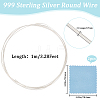 999 Fine Silver Sterling Silver Round Wire STER-BBC0005-66A-2