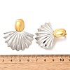 304 Stainless Steel Two Tone Stud Earrings EJEW-F355-04GP-05-3