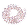 Electroplate Transparent Glass Beads Strands X-GLAA-T032-T8mm-AB10-3