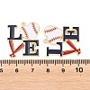 Sport Alloy Enamel Pendants ENAM-C035-01B-3