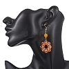 Flower Handmade Glass Seed Beads Dangle Earrings EJEW-MZ00679-01-2