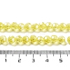 Electroplate Transparent Glass Beads Strands EGLA-A035-T6mm-A03-4