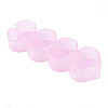 Heart Polypropylene(PP) Bead Storage Container LS-CON-N011-030A-2