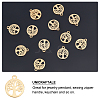 Unicraftale 12Pcs Vacuum Plating 201 Stainless Steel Charms STAS-UN0029-32-4