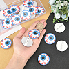 AHADERMAKER 20Pcs Eyeball Acrylic Badges Brooch Pins JEWB-GA0001-05-3