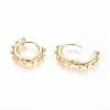 Brass Huggie Hoop Earrings EJEW-G275-03G-3