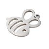 5Pcs 201 Stainless Steel Charms STAS-B064-01P-2