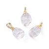 Natural Quartz Crystal Pendants G-G845-07G-06-1