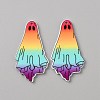 Halloween Printed Opaque Acrylic Pendants SACR-WH0006-23A-1