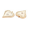 Brass Micro Pave Clear Cubic Zirconia Pendants KK-S364-029-2