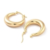 Brass Plain Hoop Earrings EJEW-H301-05G-02-2