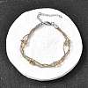 304 Stainless Steel Satellite Chains Bracelets BJEW-Z106-02A-1
