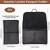 Rectangle Leather Travel Passport Wallet Cover AJEW-WH20007-03B-2