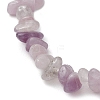 Natural Lilac Jade Anklets AJEW-AN00592-06-3