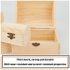 Olycraft Unfinished Pine Wood Jewelry Box CON-OC0001-15-4