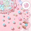 250G UV Plating Rainbow Iridescent Opaque Acrylic Beads PACR-CJ0001-38A-3