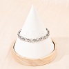 304 Stainless Steel Link Chain Bracelets for Women BJEW-H207-01C-P-2