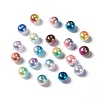 Rainbow ABS Plastic Imitation Pearl Beads OACR-Q174-4mm-M-1