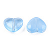 Transparent Spray Painted Glass Beads X-GLAA-N035-030-C03-3