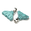 Synthetic Turquoise Pendants G-Z067-01P-04-2