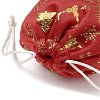 Gold Stamping Christmas Velvet Storage Bags ABAG-Q053-01A-03B-3