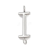 304 Stainless Steel Letter Connector Charms LS-STAS-M108-01P-09-1