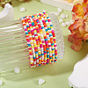 Resin Beads Bracelets BJEW-TAC0080-01F-4