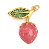 Brass Enamel Pendants X-KK-K405-01B-G-1