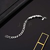 Titanium Steel Figaro Chains Bracelets JB745A-4