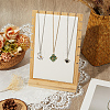Bamboo Slant Back Necklace Organizer Display Stands NDIS-WH20007-01B-01-7