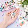 2500Pcs 10 Colors Handmade Polymer Clay Beads Strands CLAY-AR0001-24C-3