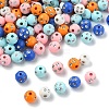 150Pcs Opaque Acrylic Beads MACR-YW0004-21A-2