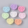 Frosted Transparent Acrylic Beads OACR-Q203-02-1