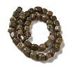 Natural Unakite Beads Strands G-B078-D25-01-3