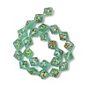 Frosted Handmade Lampwork Beads Strands LAMP-A010-01F-2