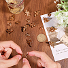 20Pcs Bees Alloy Brooches JEWB-CA0001-57KCG-3