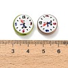 10Pcs Printed Opaque Acrylic Beads AC-CBA36B6-05-3