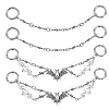 4Pcs 2 Styles Alloy Shoes Charms HJEW-GA00029-1