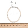 Brass & Natural Pearl Round Beaded Bracelets for Women BJEW-D366-02P-3