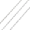 304 Stainless Steel Paperclip Chains CHS-M009-07P-03-1