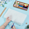 2 Yards Laser Polyester Imitation Peacock Feather Fabric DIY-PH0038-39B-3