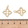 SHEGRACE Brass Micro Pave Clear Cubic Zirconia Pendants XGRQ3P903-637G-3
