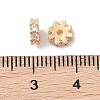 Brass Micro Pave Clear Cubic Zirconia Beads KK-B100-054B-G-3