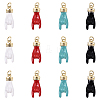 3Pcs Rack Plating Brass Enamel Pendants KK-YW0003-42A-2