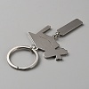Alloy Bachelor Cap Pendant Keychain KEYC-WH0041-01P-2