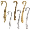 SUNNYCLUE 12Pcs 6 Style Alloy Bookmark Findings FIND-SC0003-51-1