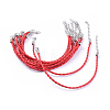 Trendy Braided Imitation Leather Bracelet Making BJEW-S076-001-2