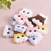 12Pcs 6 Styles Hamster Silicone Beads JX650A-3